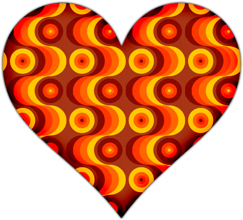 Heart With Brown Pattern Icon - Clip Art (512x512)