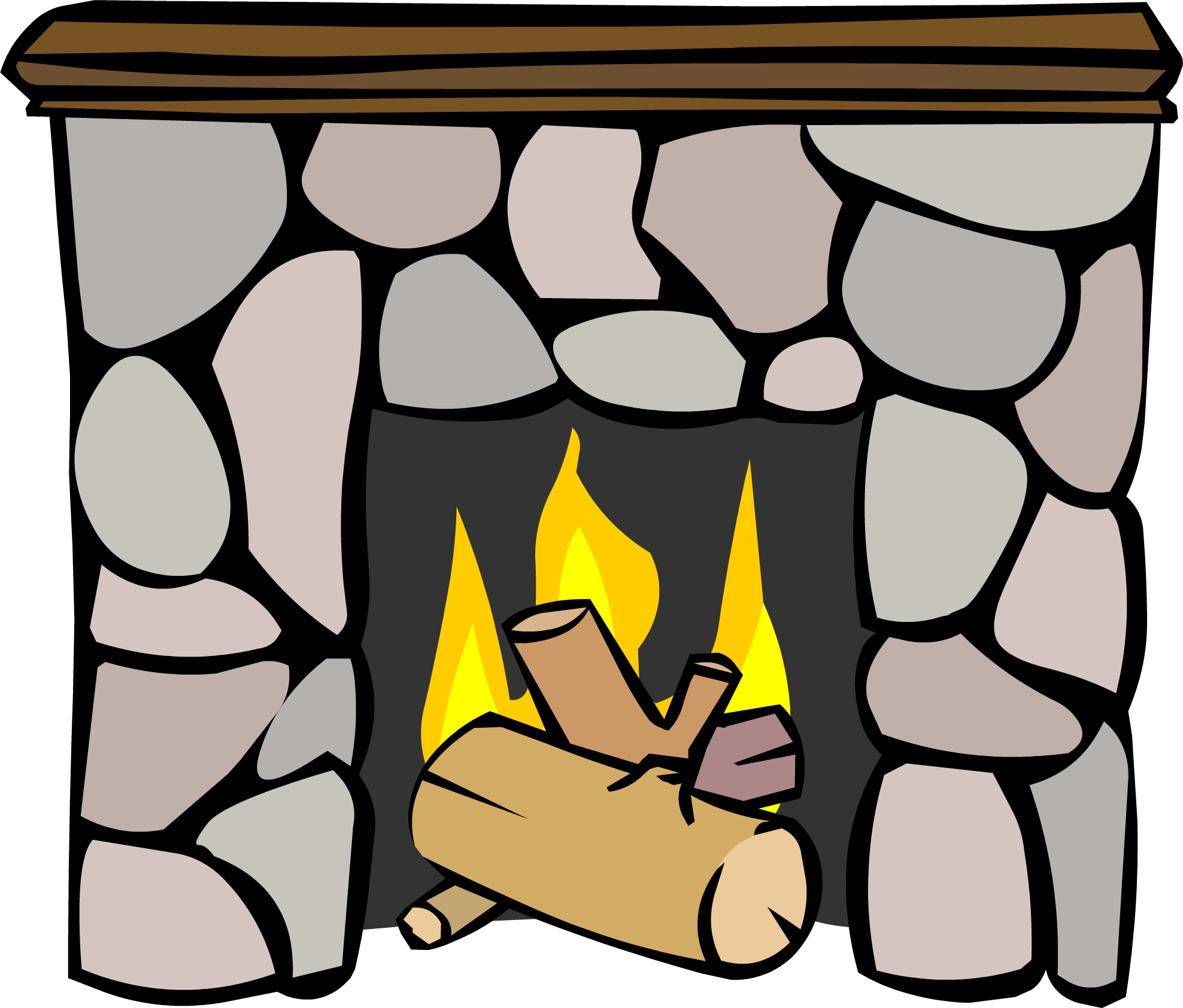 Fireplace - Club Penguin Furniture Png (1976x1684)