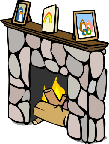 Fireplace Sprite 016 - Cartoon Fireplace Png (364x479)