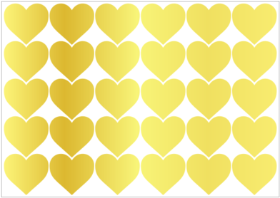5cm Love Heart Stickers - Love (479x363)