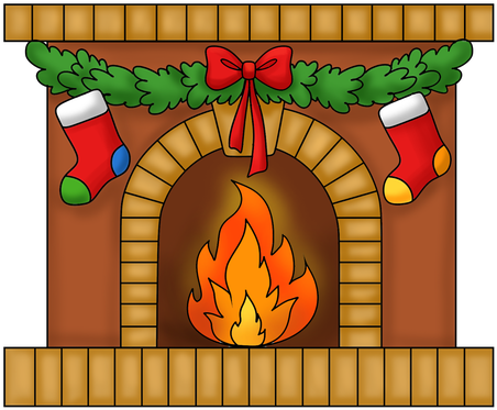 Fireplace Clipart Transparent - Fireplace Clipart Transparent (500x500)