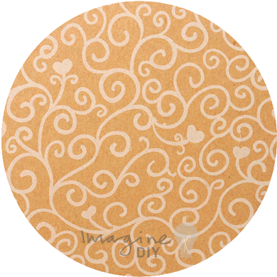 Venus Scroll Paper In Kraft - Wedding Invitation (400x400)