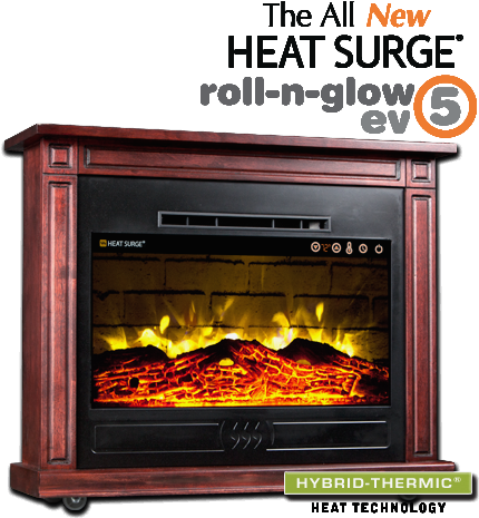 The All New Roll N Glow Ev - Electric Fireplace (437x477)