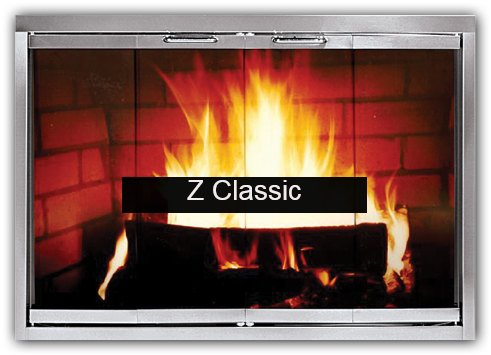 Z Classic Glass Fireplace Door By Thermorite - Thermo Rite 37" X 28.87" Heritage Welded Steel Fireplace (491x355)