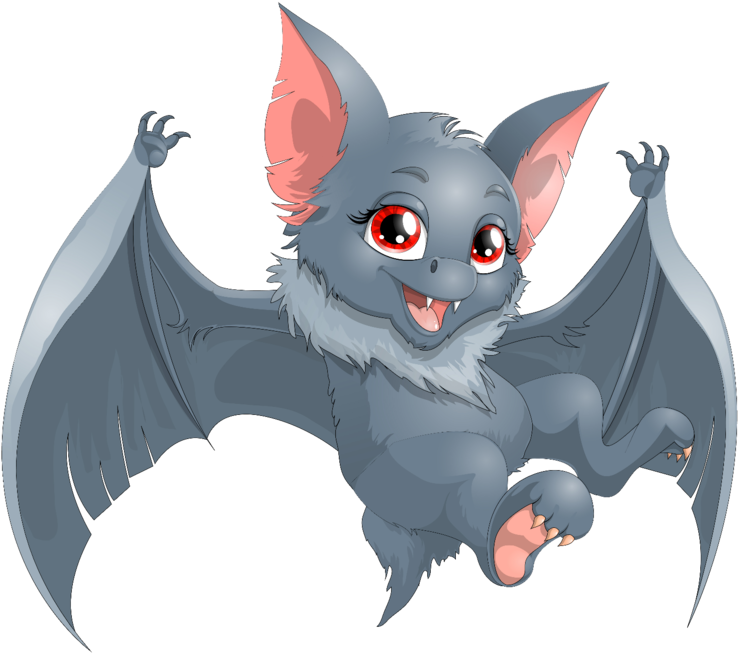 Murciélago - Bat Cartoon Png (751x700)