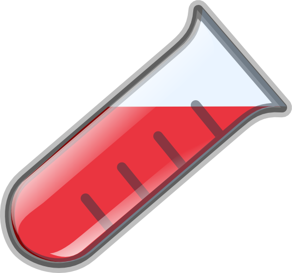Red Test Tube Vector (600x561)