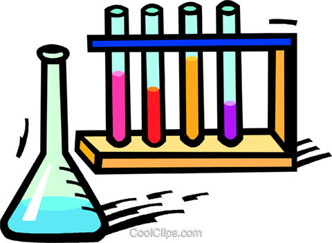 Beaker And Test Tubes Royalty Free Vector Clip Art - Beakers And Test Tubes (480x352)