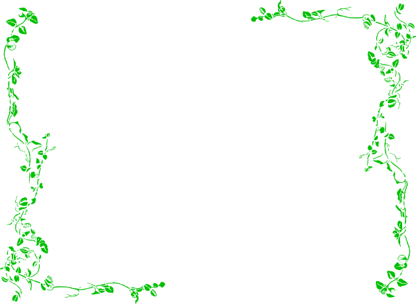 Vine Border Green Clip Art At Clker Com Vector Clip - Clip Art Borders Green (600x439)
