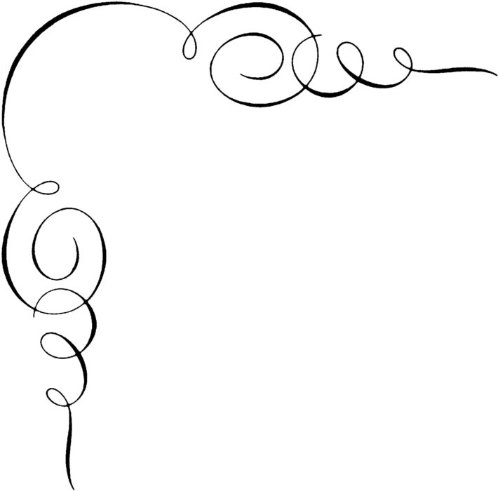 Party Borders Clip Art - Black And White Corner Borders (784x745)