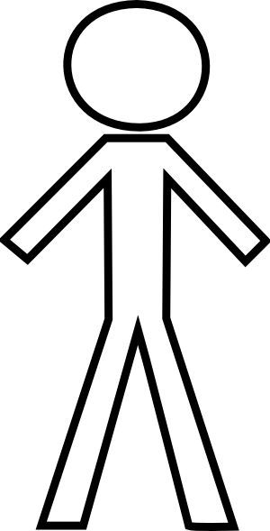 Stick Figure Stick Man Clipart Free Clipart Images - Stick Figure (300x589)