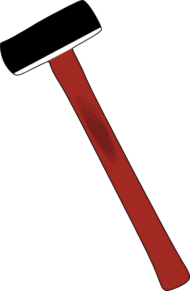 Sledge Hammer Clip Art At Clker - Communist Hammer Clipart (390x597)