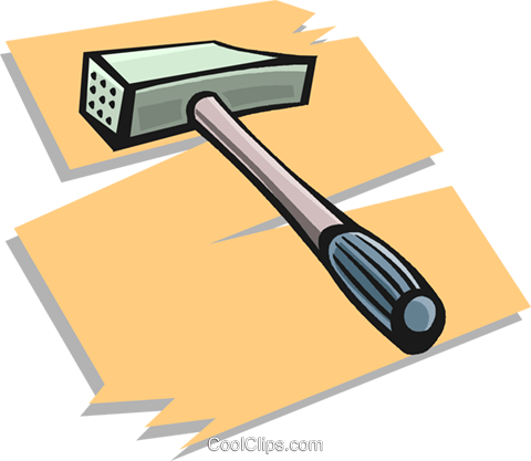 Mallet Royalty Free Vector Clip Art Illustration - Power Tools Clip Art (480x417)