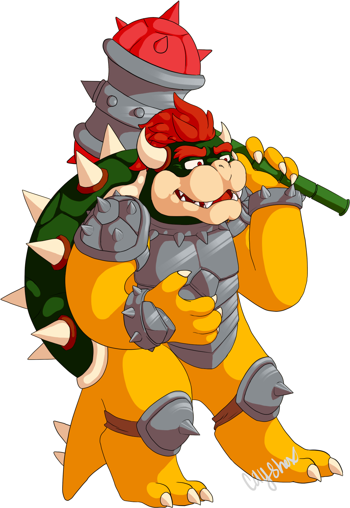 Hammer Slam Bowser By Cayshax Hammer Slam Bowser By - Hammer Slam Bowser Smash Bros (2000x2000)