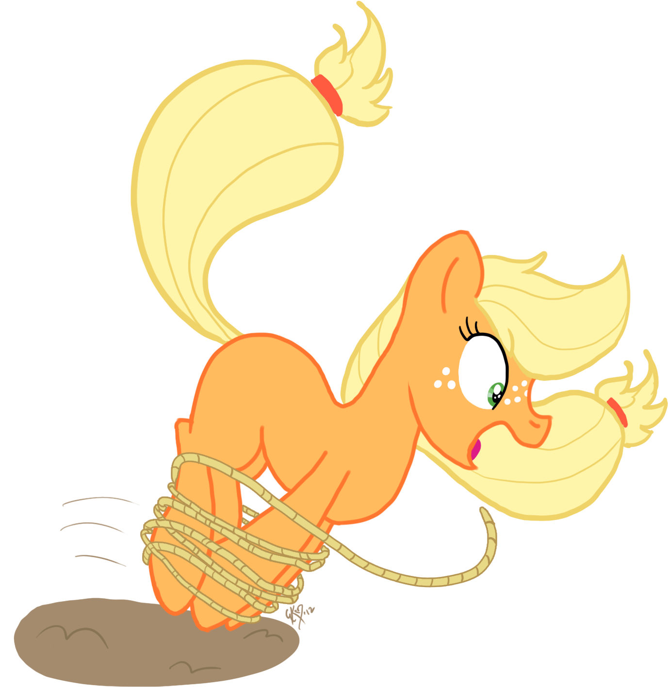 Rainbow Dash Lollipop Chainsaw Pony Applejack Mammal - Cartoon (1407x1476)