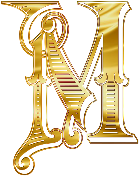 M Letters Alphabet Russian Letter M Gold Png 509x720 Png Clipart Download