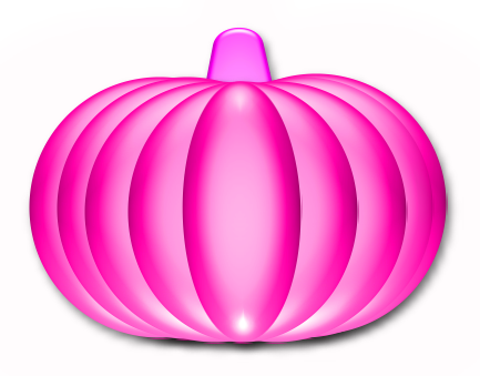 Pink Pumpkin Sihouette Clip Art - Clip Art Pink Pumpkins (433x339)