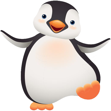 The Penguin In The Snow Cartoon Clip Art - Penguin Clipart (564x579)