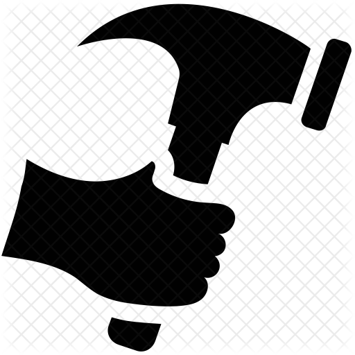 Hammer In Hand Icon - Illustration (512x512)