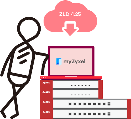 Download And Upgrade Directly Via Myzyxel Or By Using - Illustration (600x600)