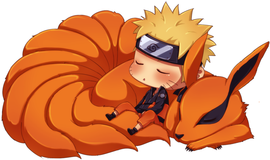 Naruto And Kyuubi Chibi (900x563)