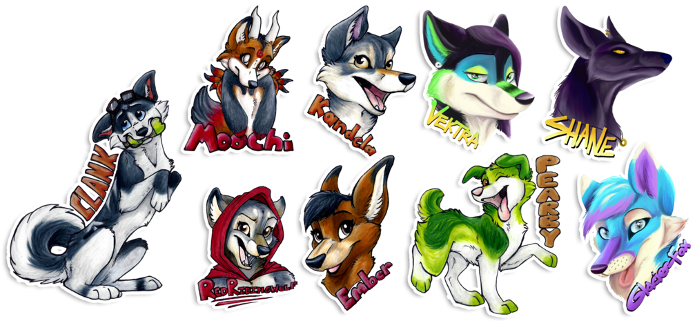 Badge Batch 9 By Tsebresos - Make A Fursuit Badge (1024x464)