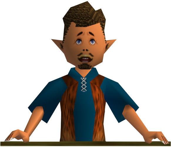 Man From Trading Post - Zelda Mask Trading Post (582x498)