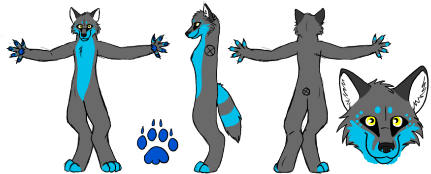 Jupiter Fursuit Design By Ripple09 - Fursuit Design (900x369)