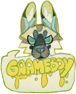 Gaameboy Fursuit Badge By Gaameboy - Cartoon (326x401)