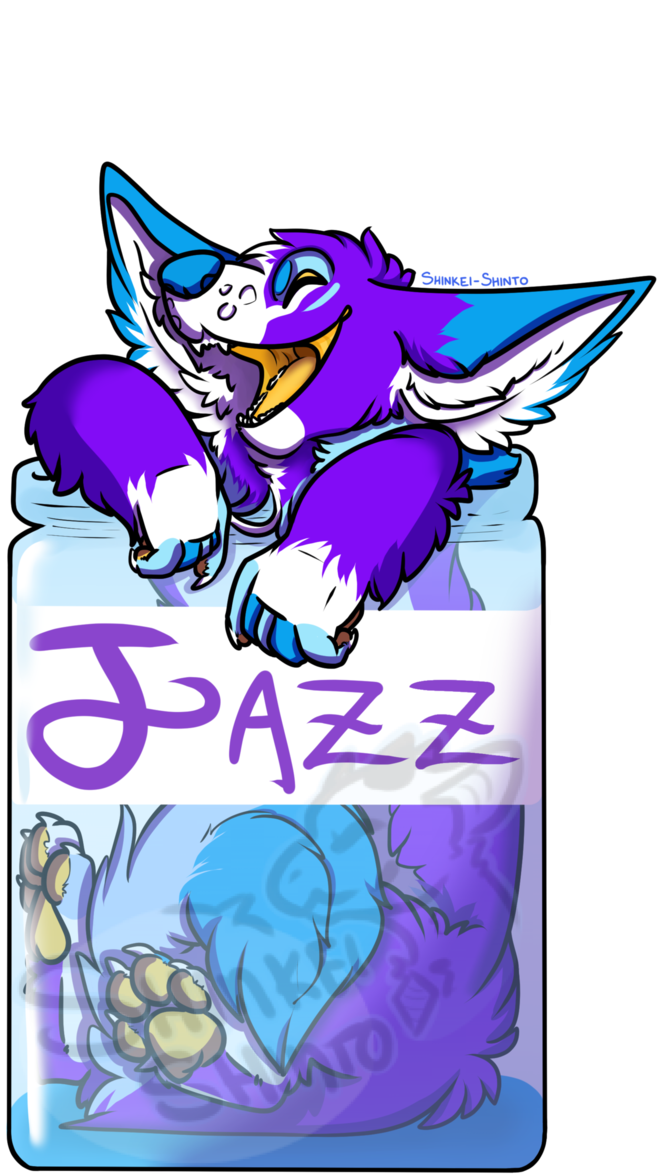 Jazzberryjam Fursuit Badge By Shinkei-shinto - Cartoon (673x1188)