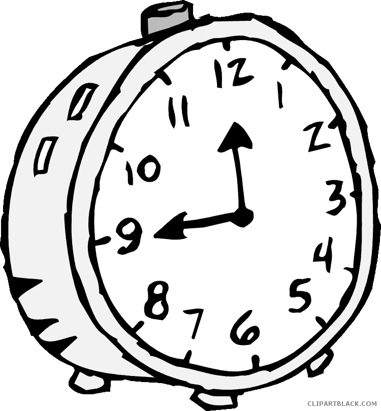 Old Clock Tools Free Black White Clipart Images Clipartblack - Time Clock Clip Art (750x810)