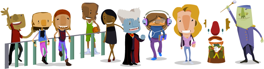 Work Made For A Movistar App In Facebook Agence - Cartoon (905x250)