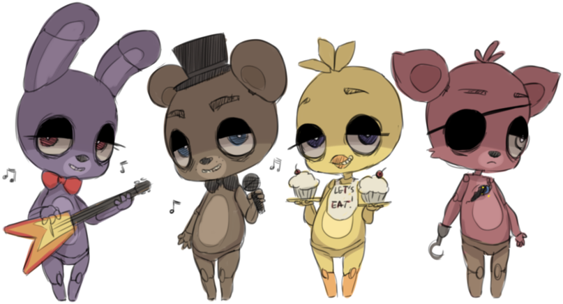 Five Nights By Dustyair - Cartoon (900x505)