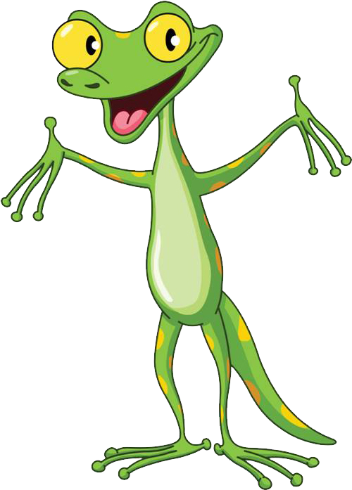 Gecko Lizard Clip Art - Cartoon Gecko (737x862)