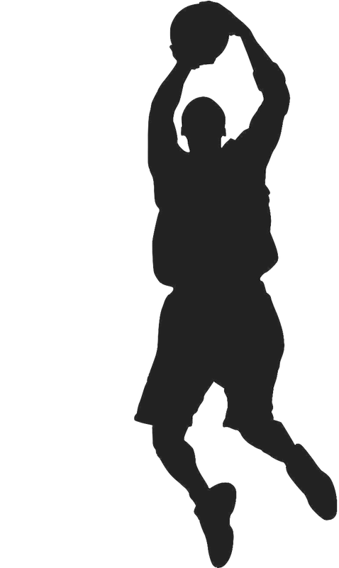 Basketball Sport Silhouette Clip Art - Boys Basketball Silhouette (800x800)