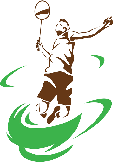 Badminton Smash Logo Illustration - Common Wealth Games 2018 In Hindi (1000x800)