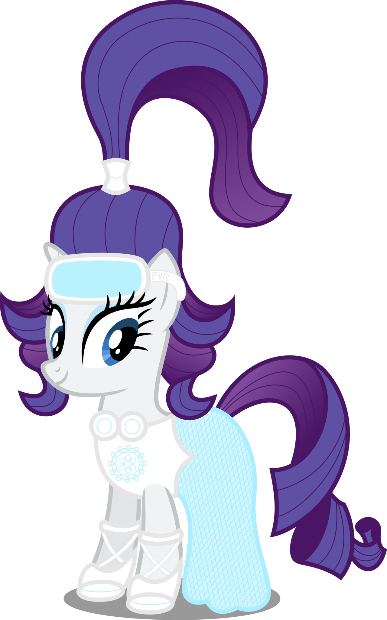 Atomicmillennial Ponies Of The Future - Mlp Future Rarity (1280x2048)