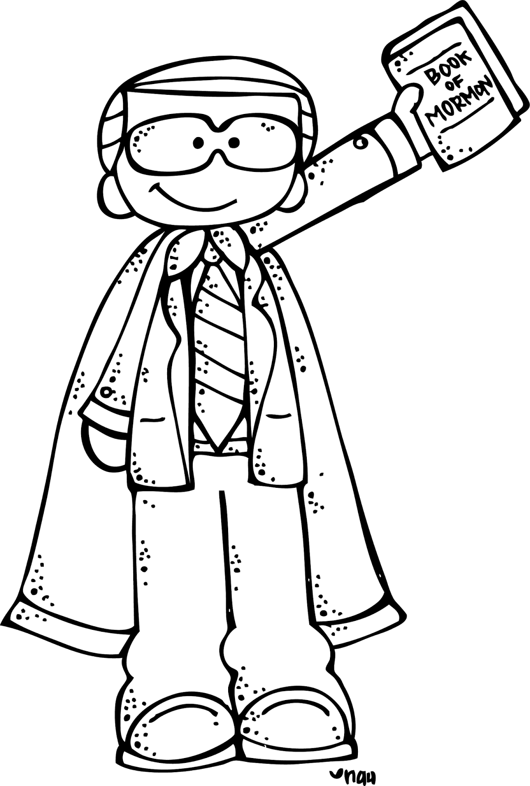 Melonheadz Lds Illustrating Conference Inspirations - Melonheadz Superhero Black And White (1078x1600)