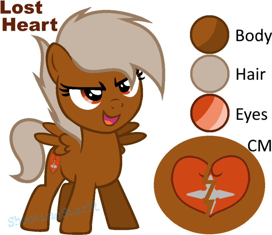 Mlp Lost Heart Ref By Shootingstaryt - Digital Art (970x823)