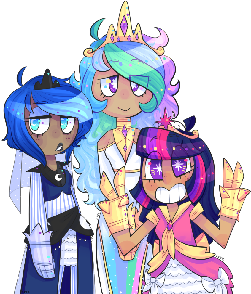 Lfee Twilight Sparkle Princess Luna Princess Celestia - Twilight Sparkle (860x1000)