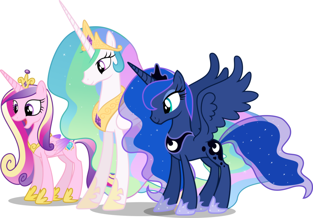 Three Princesses By Pilot231 - Little Pony Friendship Is Magic (1024x713)