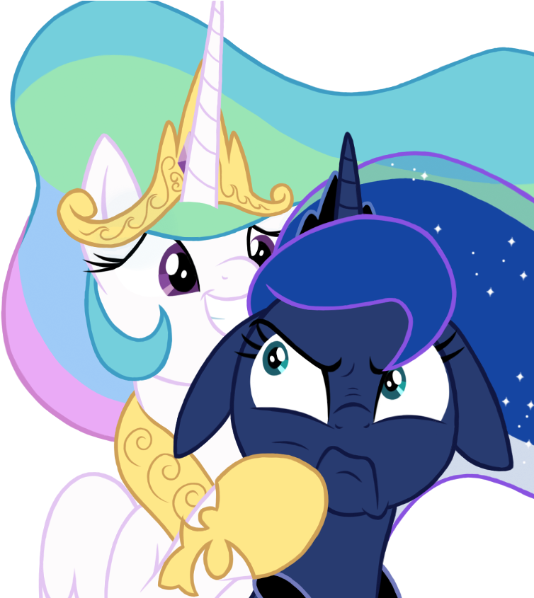 Yakoshi Princess Luna Dosey Doe Princess Celestia - Cartoon (778x844)