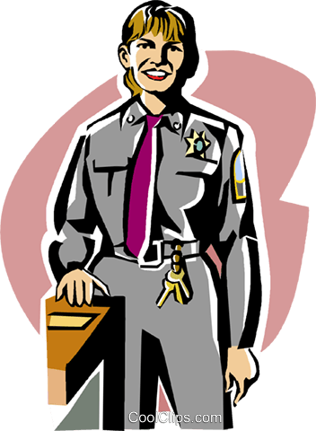 Female Police Officer Royalty Free Vector Clip Art - Cartoon (352x480)