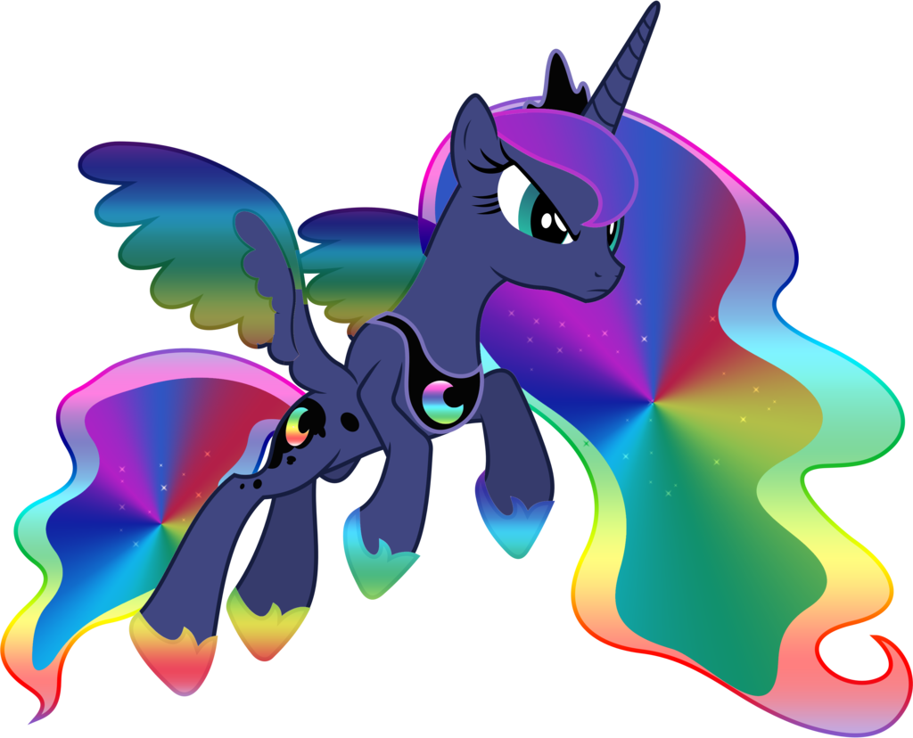 Princess Luna Rainbow Power By Mlpartpage Princess - My Little Pony Rainbow Power Princess Celestia (1024x828)