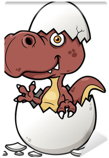 Vector Illustration Of Cartoon Dinosaur Baby Wall Mural - Dinosaur Nest Clipart (400x400)