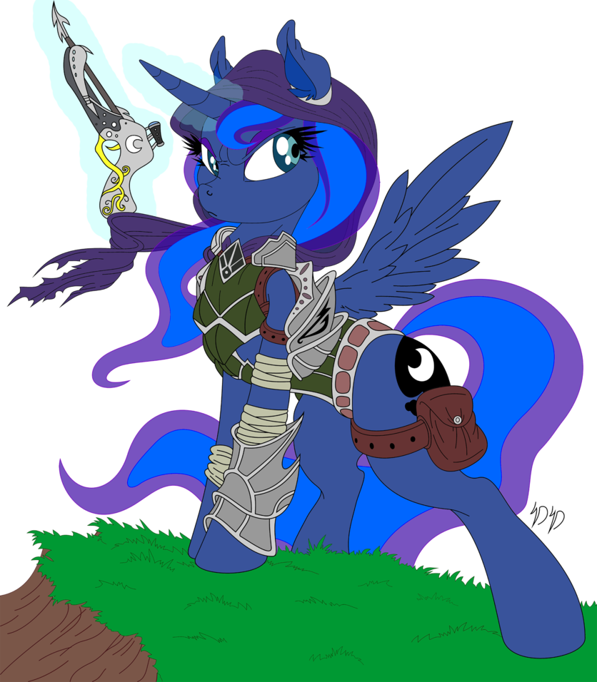 Princess Luna Demon Hunter By Zyko-nightmare - Cartoon (836x956)