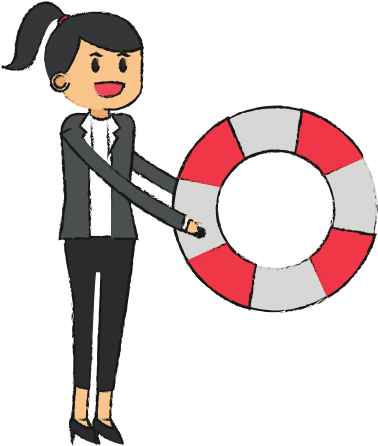 Isolated Businesswoman Cartoon Character - Woman (550x550)
