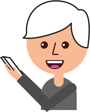 Cartoon Boy Holding Mobile Phone Device - Mobile Phone (550x550)