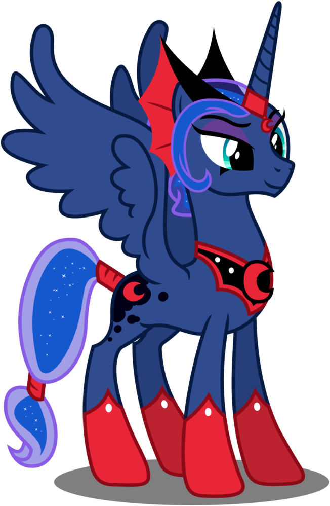 Reflected Luna By Baleyreeves-d7hk894 - Mlp Elements Of Insanity Princess Luna (730x1095)