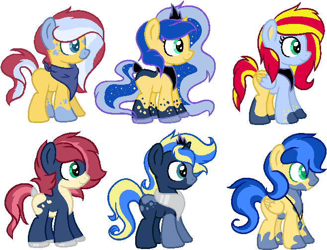 Sunset Shimmer X Princess Luna [closed] By Pikadopts - Cartoon (697x553)