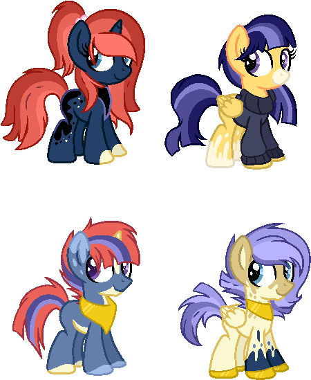 Moondancer X Princess Luna [closed] By Pikadopts - Cartoon (512x611)
